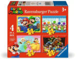 Ravensburger Puzzle 4în1 - Super Mario (12004107) Puzzle