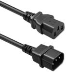 Qoltec Tápkábel IEC C13 | C14 | 3x1, 00mm2 | Tiszta réz Cu | 1m (54631)