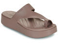 Crocs Lábujjközös papucsok GETAWAY PLATFORM TOE LOOP Barna 36 / 37