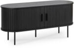 Mebel Elite TV-állvány 120 cm, 2 ajtóval, fekete TRISH (ME-TRISH-CZ-RTV120)