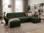  Coltar extensibil in forma de U TAVERO, verde inchis, 321x140 cm
