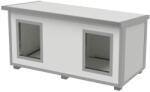 atvi. eu Cușcă Câine Dublă, Talie Medie, Panouri Metalice 4cm Izolate Termic, Coteț Câine DPI4-M2D