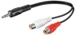  Cablu adaptor audio Jack 3.5 mm stereo tata - 2x RCA mama 20cm (50600-H)