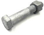  Hatlapfejű metrikus SB csavar anyával, részmenetes 10x70mm tűzihorganyzott ISO4014 8.8