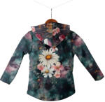 Takoy Panel szabásmintával 86-os softshell kabát akvarell margaréták Diana - Tavaszi