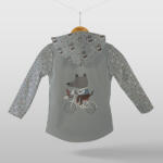 Takoy Panel szabásmintával softshell kabátra farkas kerékpáron 134-es méret - Tavaszi