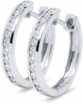 White & Black Channel karika gyémánt fülbevaló - 0, 43 karát (AU13823)