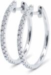 White & Black Christelle gyémánt fülbevaló - karika - 0, 3 karát (AU12808)