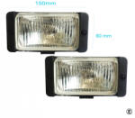 AUTOLIFE Téglalap alakú ködlámpa -keskeny- "E" jeles (KL-HY-075) (KL-HY-075) - autolife