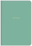 Shkolyaryk Publishing House Jegyzetfüzet, B5, vonalas, 80 lap, keményfedeles, türkíz