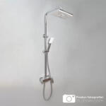 Korman Technik Coloana de dus cu palarie si para, 3 functii, alama sanitara cromata, reglabila (AT1CT-D1OC-RS1S-9920)