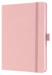 Sigel Jegyzetfüzet, exkluzív, A5, vonalas, 96 lap, keményfedeles "Jolie", világos rózsaszín