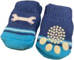 Nunbell Csontocskás kék kutyazokni, csúszásgátló talppal, S-es