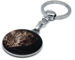  Breloc metalic cu epoxy, model leopard, elegant si rezistent pentru chei (BRE-LEOPARD)