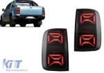 KITT Specials Teljes LED hátsó lámpák VW Amarok (2010-2020) modellekhez, dinamikus irányjelző, füst szín (TLVWAMK)
