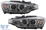 KITT Lightning LED DRL Angel Eyes Első Lámpa BMW 3 F30 F31 LCI Sedan Touring (2015-2019) fekete (HLBMF30M3LCI)