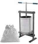 Vilen Teasc manual pentru struguri Vilen din inox 20 L, cuva dubla si sac tescovina inclus (4950)