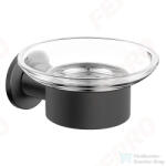 FERRO SMILE fali szappantartó, gun metal ASM02GM (ASM02GM)