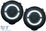 KITT Teljes LED fényszórók MERCEDES G-Class W463 (2005-2017) Fekete Facelift 2018 Design Kompatibilis: Mercedes G-Class W463 (2005-2017) gyári Xenonnal Nem kompatibilis: Mercedes G-Class W460/W463 (HLMBW46