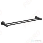 FERRO SMILE dupla törölközőtartó 60 cm, fekete ASM10BL (ASM10BL)