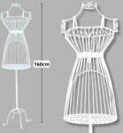  Fém próbababa - fehér 160cm - csinaldmagadshop