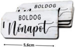  Nyomtatott dekorkarton - Boldog nőnapot scrapbook táblák 5db/cs fehér - csinaldmagadshop