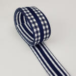  Kétoldalas textil szalag 2, 5cm*2m matrózkék - csinaldmagadshop