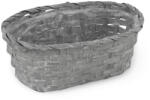  Bambusz ovál fonott tál szürke - csinaldmagadshop