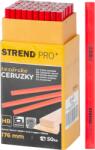 Strend Pro Set 50 creioane de tamplarie Strend Pro HB, 176 mm, corp hexagonal, mina neagra (224888)