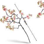  Virágzó ág krém-rózsaszín 60cm