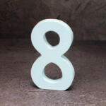  Fa asztalszámok fehér 8-as 1db/csomag - csinaldmagadshop
