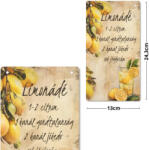  Nyomtatott fa tábla - Citromos akasztós tábla 13x24, 3cm - csinaldmagadshop