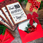  Nyomtatott dekorkarton - Ajándék kísérő táblák humoros 4db/csomag - csinaldmagadshop