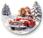  Nyomtatott dekorkarton - Félkoszorú közép - autós 10x11, 8cm - csinaldmagadshop