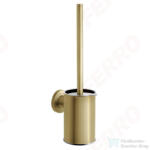 FERRO SMILE fali WC-kefe tartóval, szálcsiszolt arany ASM14BG (ASM14BG)