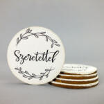  Nyomtatott dekorkarton - Szeretettel 5db/cs - csinaldmagadshop