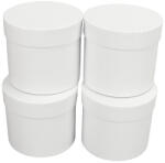  Papírdoboz henger fehér 13*12cm 4db/csomag
