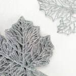  Csillámos juharlevél ezüst 10db/cs - csinaldmagadshop