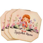  Nyomtatott dekorkarton- Szeretlek mama tábla 3db - csinaldmagadshop