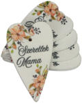 Nyomtatott fa tábla -Szeretlek mama szív 6cm 5db - csinaldmagadshop