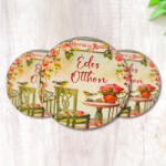  Nyomtatott fa tábla - Édes Otthon (House of roses) kör 3db/cs - csinaldmagadshop