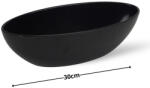  Fekete dekor tál 30x8, 5cm - csinaldmagadshop