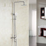 Korman Technik Coloana de dus din inox SUS304 satinat, 3 functii, cu baterie monocomanda LY003 (AT1CT-IM1P-RS1S-LY003)