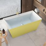 Marcello Funghi Cada freestanding dreptunghiulara din acril Lemon Yellow, 170x78x60 cm (AT1CT-IM1P-RS1S-K122778)