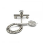 Korman Technik Set baterie dus cu furtun, inox SUS304 satinat, cartus ceramic, LY011 (AT1CT-IM1P-RS1S-LY011NX)