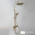 Korman Technik Coloana de dus auriu din alama sanitara, 3 functii, Korman Technik 9810D (AT1CT-D1OC-RS1S-9810D)