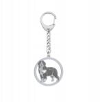 Mejk Jewellery Ezüst kulcstartó kutyával Berni pásztorkutya 925 Ajándék Dedikálás Ingyenes (Brelok z psem Berneński pies pasterski )