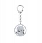Mejk Jewellery Ezüst kulcstartó Dandie Dinmont terrier 925 Női Gravírozás Ingyenes (brelok srebrny z psem Dandie Dinmont Terrier)