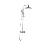 Korman Technik Coloana de dus din alama sanitara, finisaj satinat Gun Grey, 2 functii, Korman Technik 10010N (AT1CT-D1OC-RS1S-10010N)