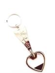  Breloc metalic Love cu desfacator de sticle, model inima, auriu (BRE-LOVE-DESF)
